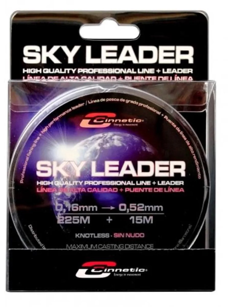 Cinnetic Sky Taps Toelopende Onderlijn 240 M Zwart 0.160-0.520 mm