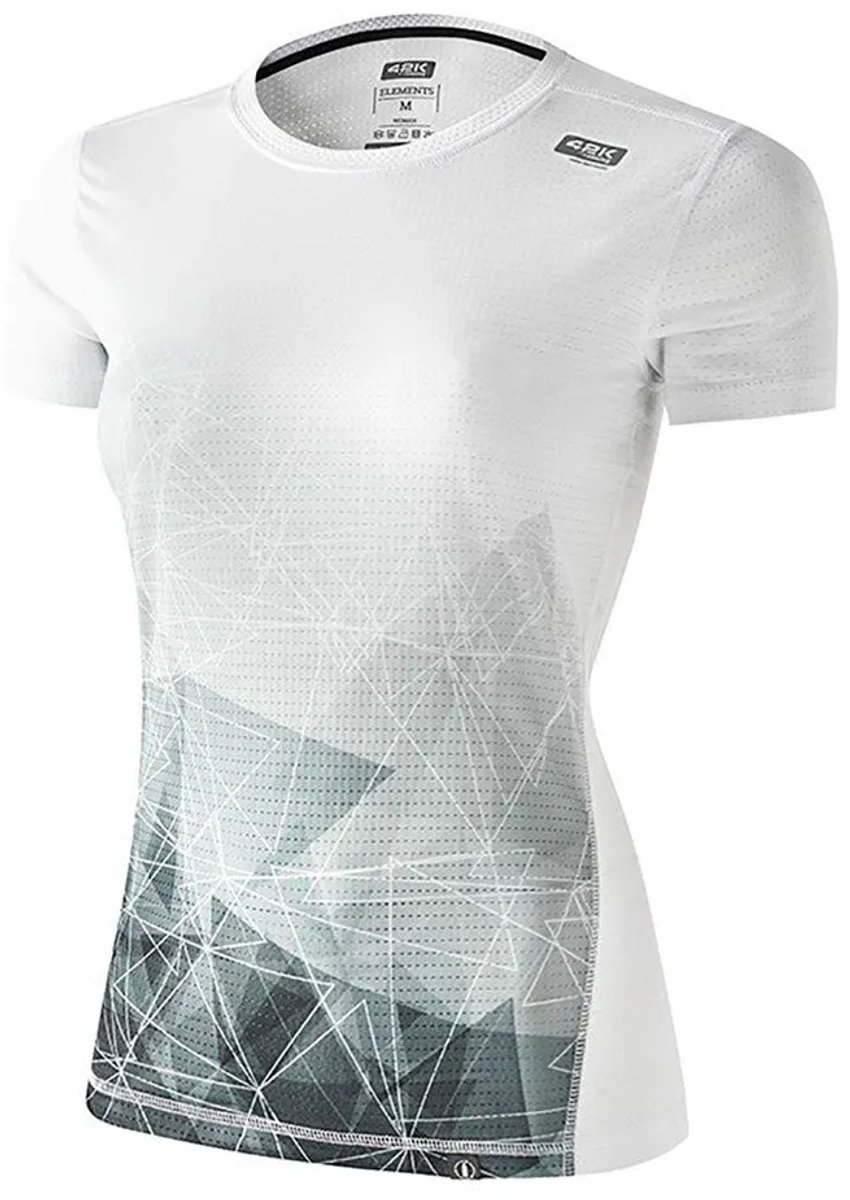 42k Running Elements Recycled T-shirt Met Korte Mouwen Wit L Vrouw