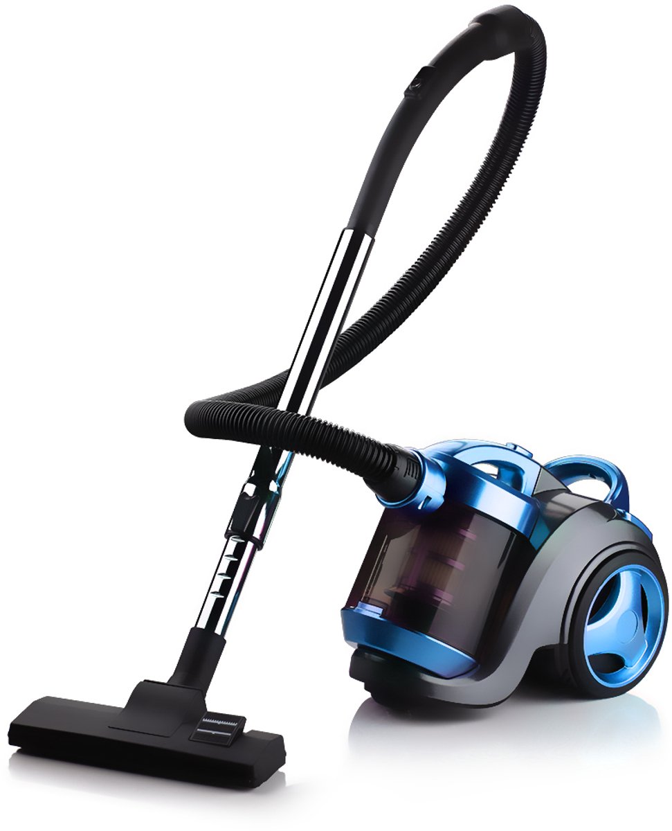Stofzuiger zonder stofzak - Lichtgewicht- 1200W voor Tapijt en harde vloeren -3,0 Liter - Blauw