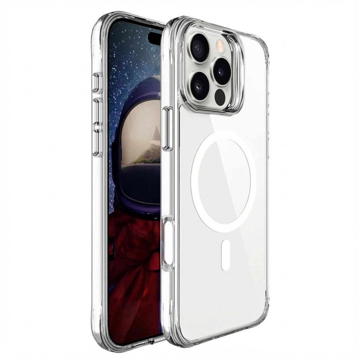 imoshion Hoesje - Geschikt voor iPhone 16 Pro Max - geschikt voor MagSafe case - Transparant