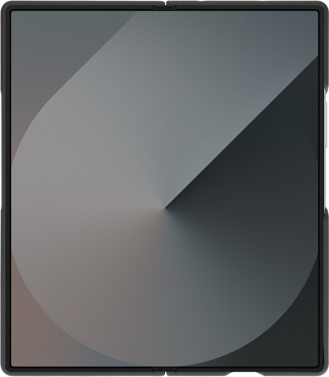 Avizar Hoes Geschikt voor Samsung Galaxy Z Fold 6 Softtouch + Stylus, Zwart