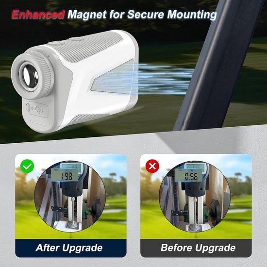 MiniPro Golf Rangefinder - 1000 Yards Bereik, 0,5 Yard Nauwkeurigheid, 7x Vergroting, Vlagvergrendeling met Vibratie, Oplaadbaar, ABS Materiaal van Merkloos — afbeelding 2