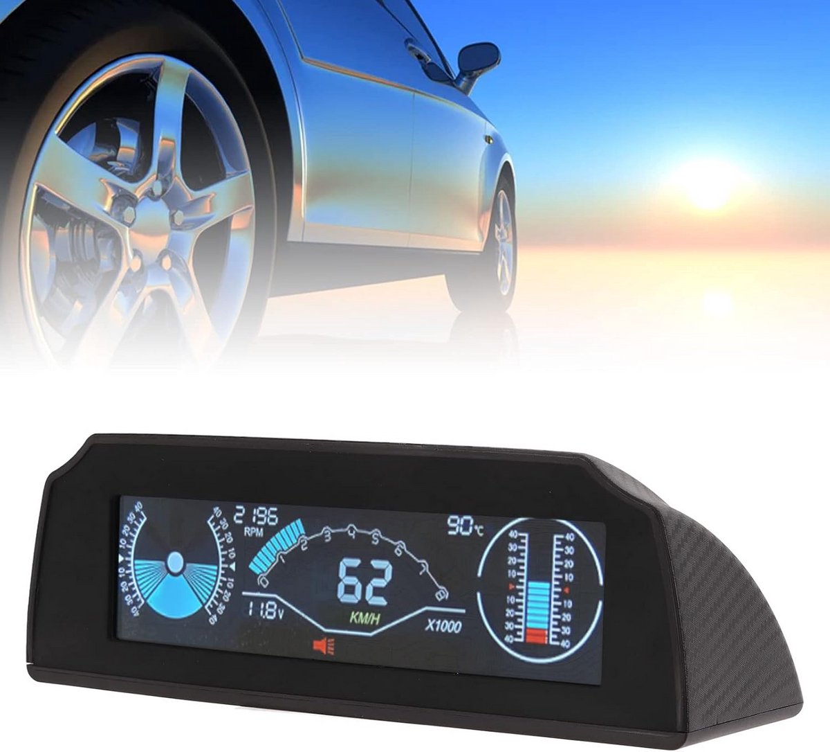 Universele Auto Head-Up Display voor Dashboard met Multifunctionele Dataweergave thumbnail 6