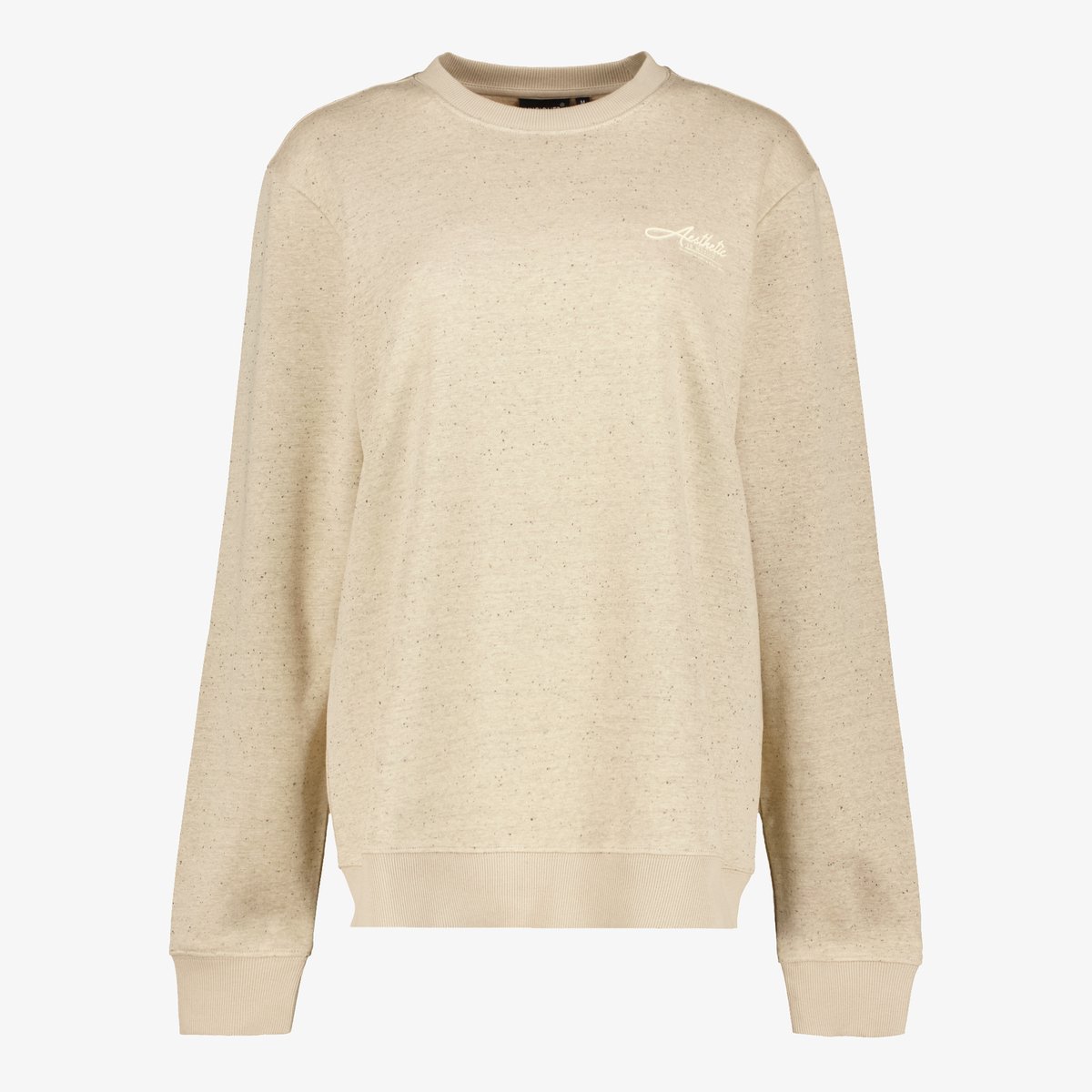 Unsigned fijngebreide heren trui beige - Maat S