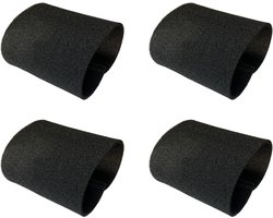 4 stuks nat/schuimfilter - geschikt voor Kärcher MV1 WD1 WD2 WD3 - voor stofzuigers - stofzuigeronderdelen - zwart