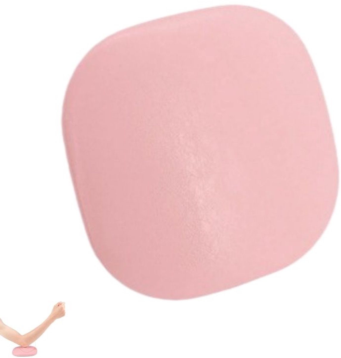 1 stuk - Nagel Armsteun voor de elleboog - elleboog kussen voor nagels - voor manicuretafel, nagelstylist, kantoor en thuisgebruik - roze - 16×16×3.2cm
