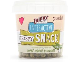 Crispy Snack met groenten 30 g voor dwergkonijnen en knaagdieren - 40% groenten inclusief maïs, erwten en luzerne - bron van natuurlijke vitamines - aanvullend diervoeder
