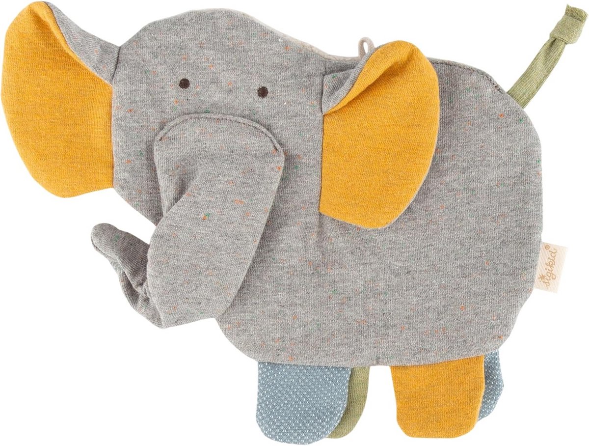 Knisperdoek olifant - zacht speelgoed voor baby's en peuters