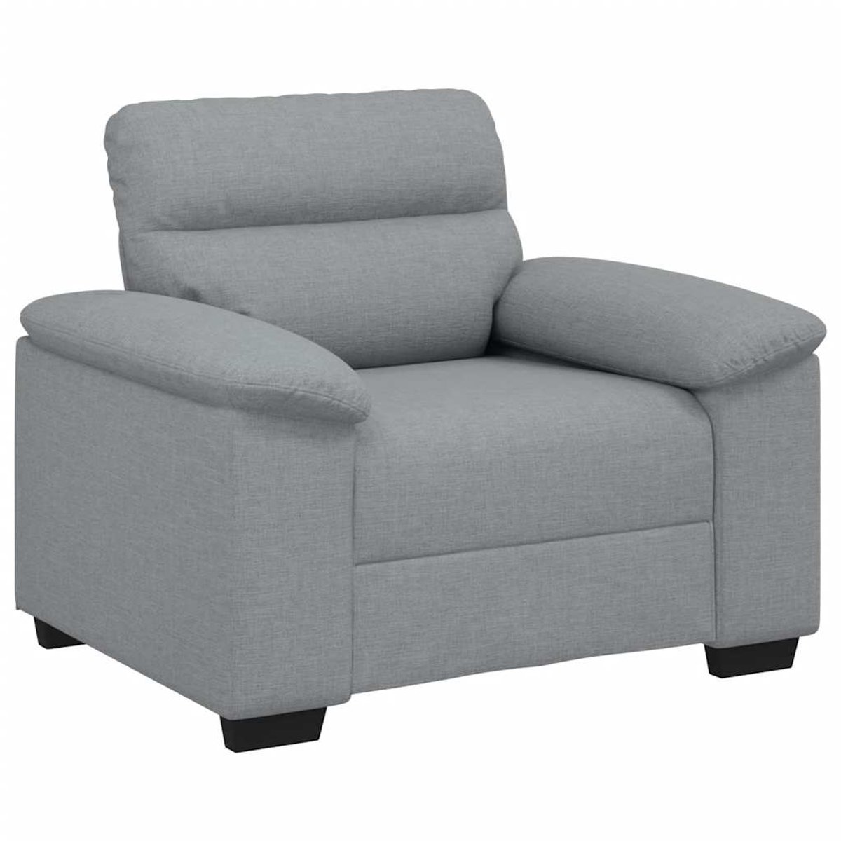 vidaXL - Fauteuil - 100x81x84 - cm - stof - lichtgrijs