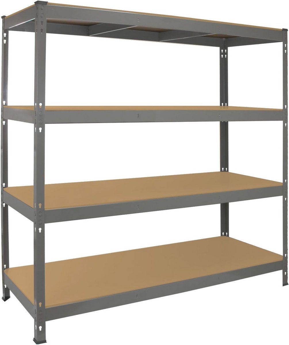 Grijze Opslagplank 160x160x60 cm - Modulaire Plank voor Efficiënte Opslag