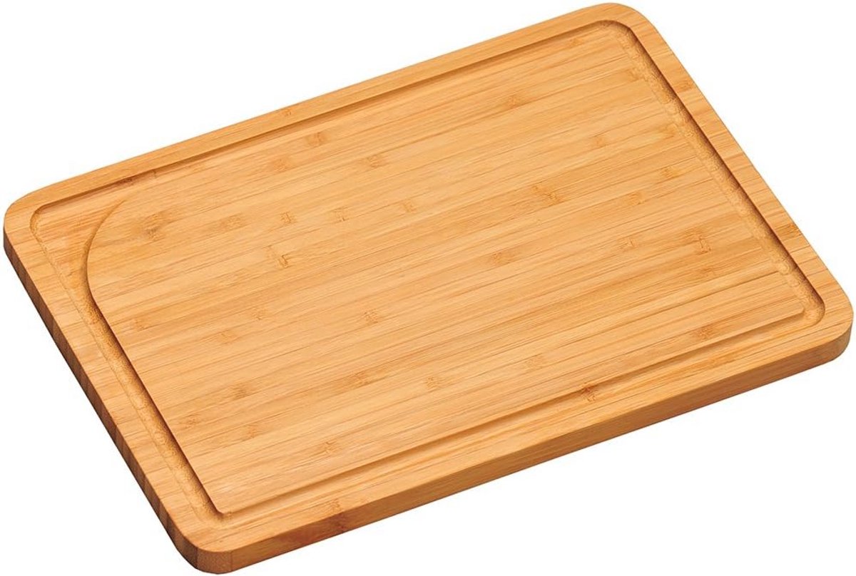 Snijplank van bamboe met sapgoot - 33 x 23 x 1.5 cm