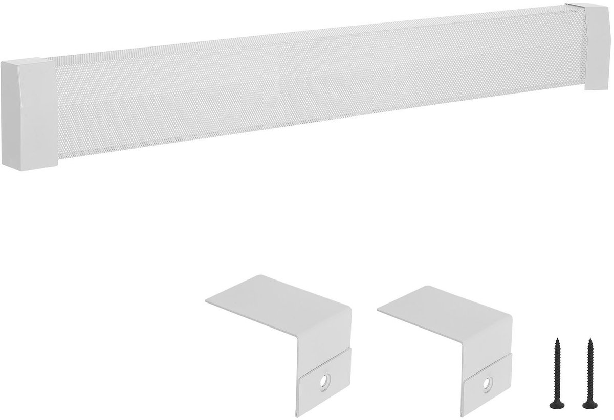 Radiatorbekleding - Frontplaat voor elektrische radiatoren - 1527 x 81 x 193 mm - Staal - Vervangend paneel - Eenvoudige montage - Wit
