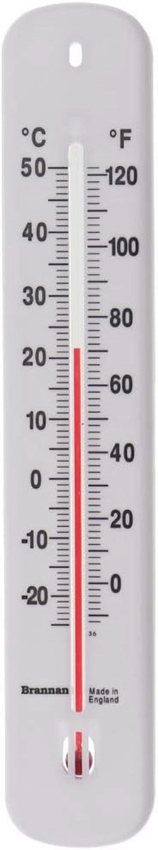 Muur Thermometer 200mm - Nauwkeurige Temperatuurmeting voor Binnen en Buiten