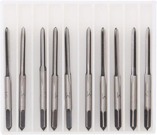 Aexit Lot 2 Tarauds Métriques HSS M22x2.5 Mm – 4 Flûtes – Outil Filetage Haute Précision Pour Nettoyage Et Re-filetage