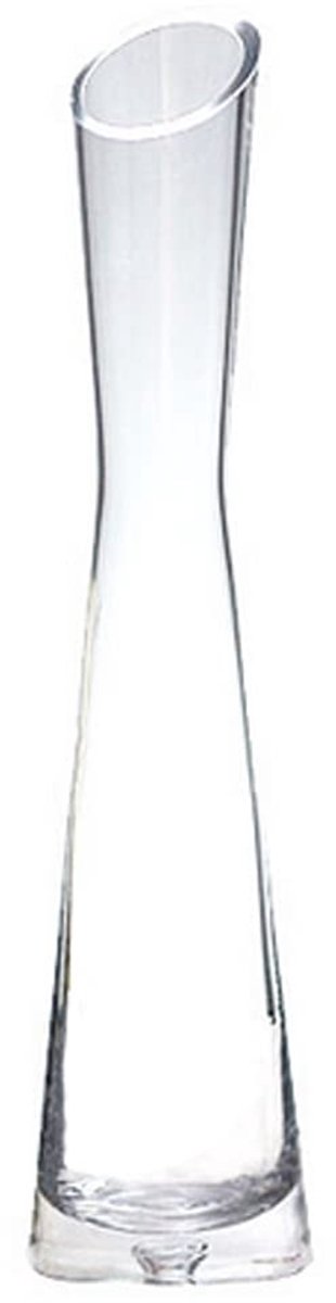 Imperatoris Glazen Vazen / Glazen Flessen – Mini Decoratieve Vaas Flesjes – Helder Glas – Inclusief Strik – 25 cm – Transparant