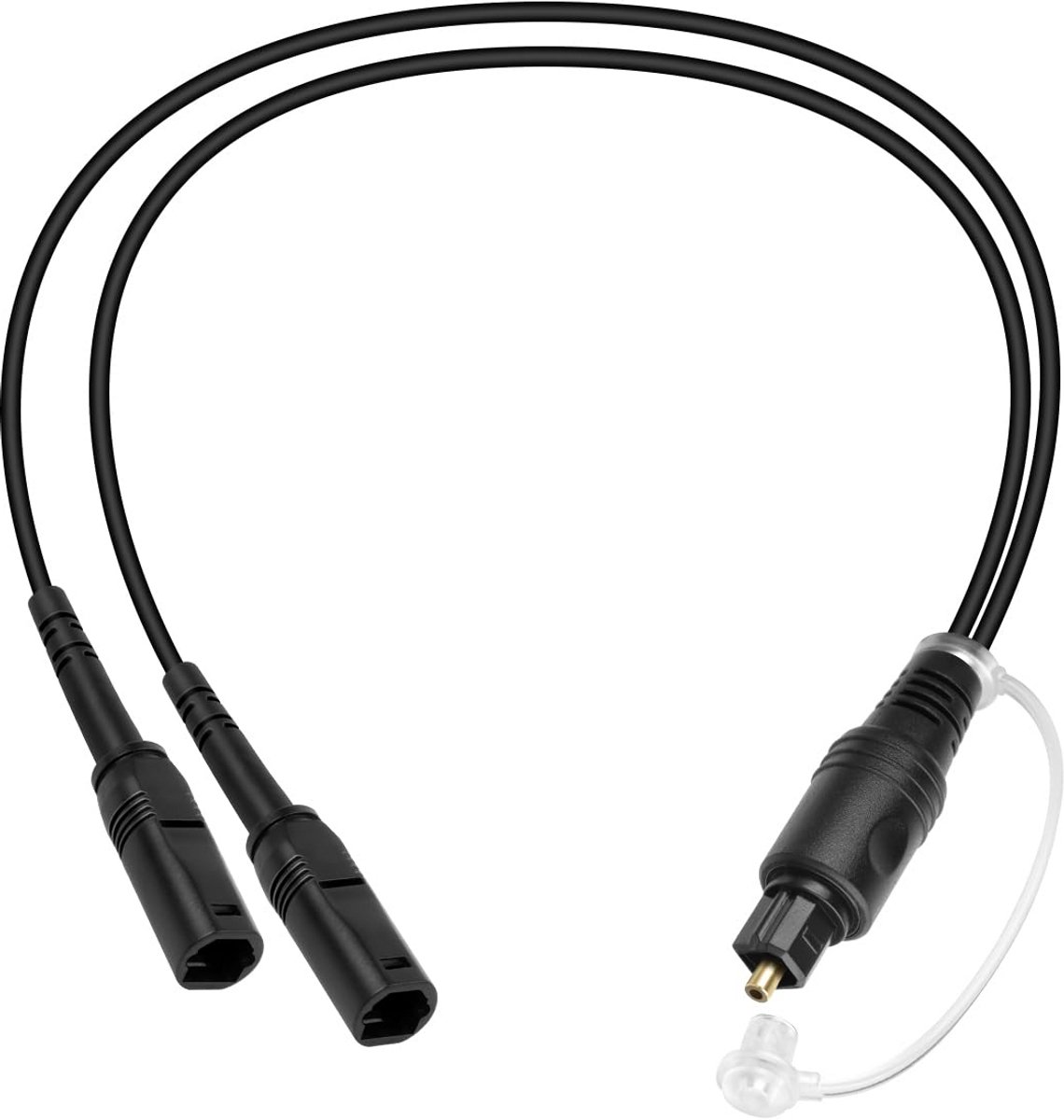 Digitale Optische Audiokabel Splitter 1x2 Toslink Glasvezel Adapter