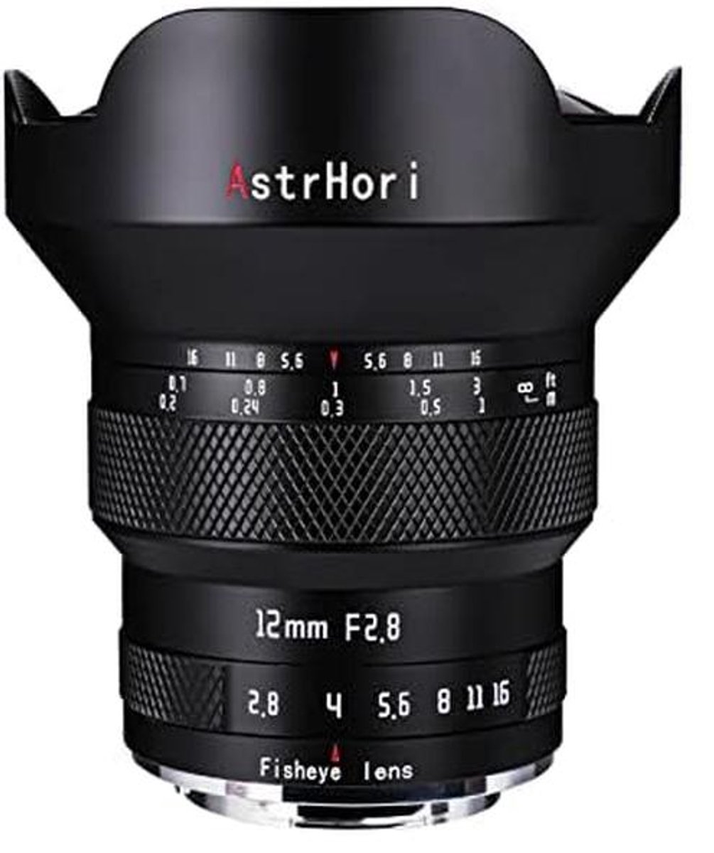 12 mm F2.8 handmatige fisheye-objectief 185° ultragroothoeklens voor spiegelloze camera's