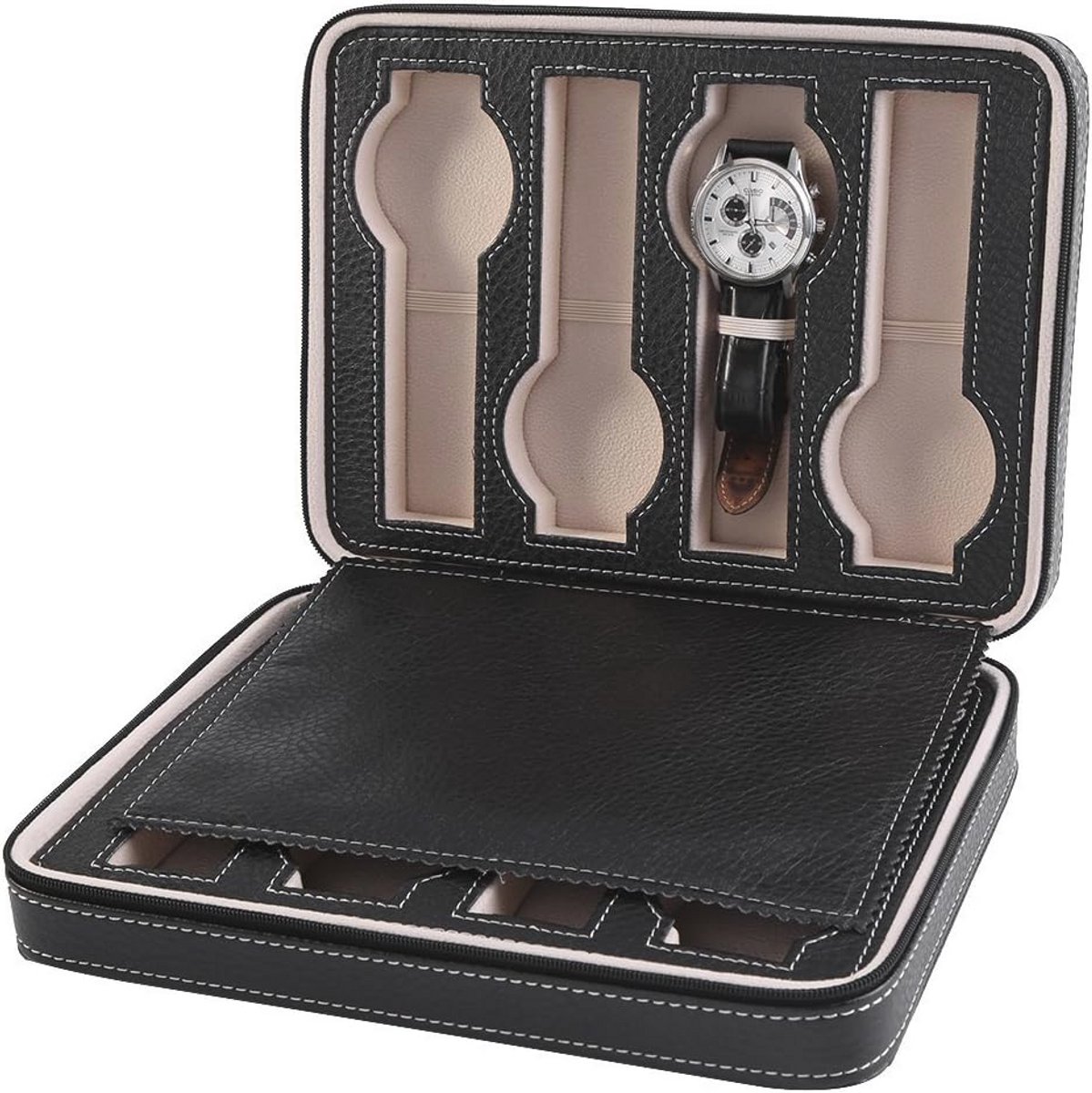 8-vaks horloge opbergdoos - Draagbare organizer voor horloges