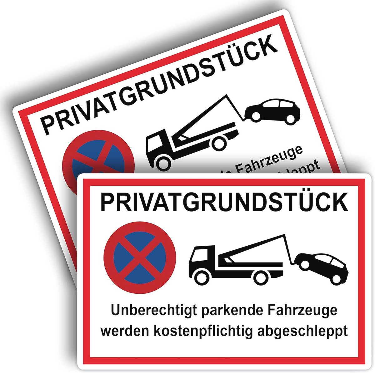 Parkeerbord ongeautoriseerde voertuigen 20 x 30 cm PVC