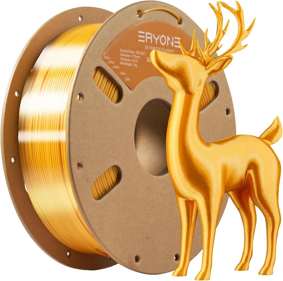 Goud PLA 3D Printer Filament 1.75mm 1kg - Hoge Precisie