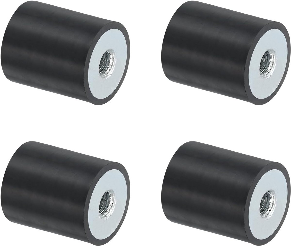 4x Rubberen Schroefdraad Dempers M6 Trillingsdemping voor Apparaten en Machines