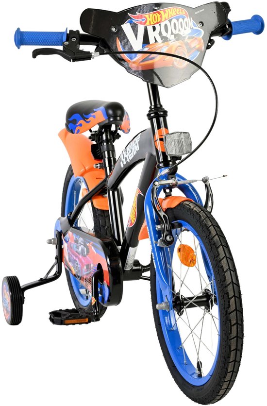 Hot Wheels Kinderfiets - Jongens - 16 inch - Zwart Oranje Blauw van Merkloos — afbeelding 3