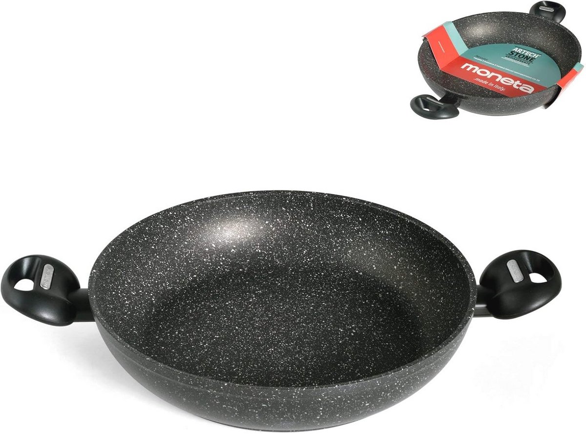Serving Pan with Non-Stick Coating and Two Handles - 24 cm Granite