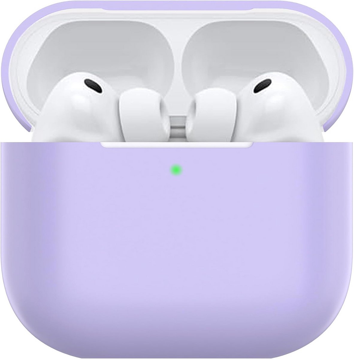 Dun Lavendel Siliconen Hoesje voor Draadloze Oordopjes Pro 3 (USB-C) - LED Zichtbaar