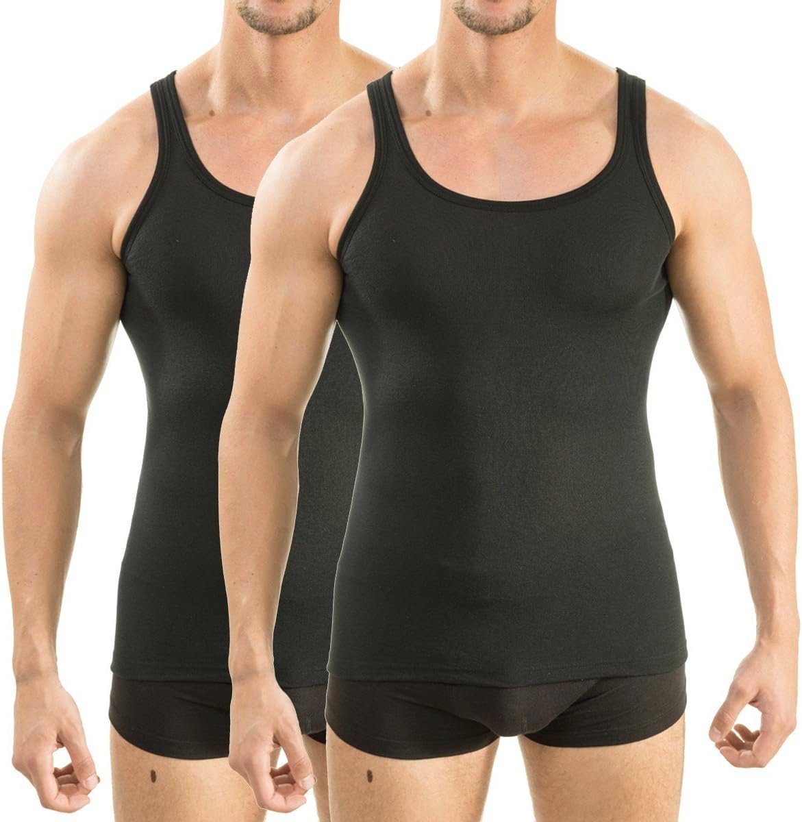 2-pack Functioneel Heren Onderhemd - Sneldrogend en Ademend