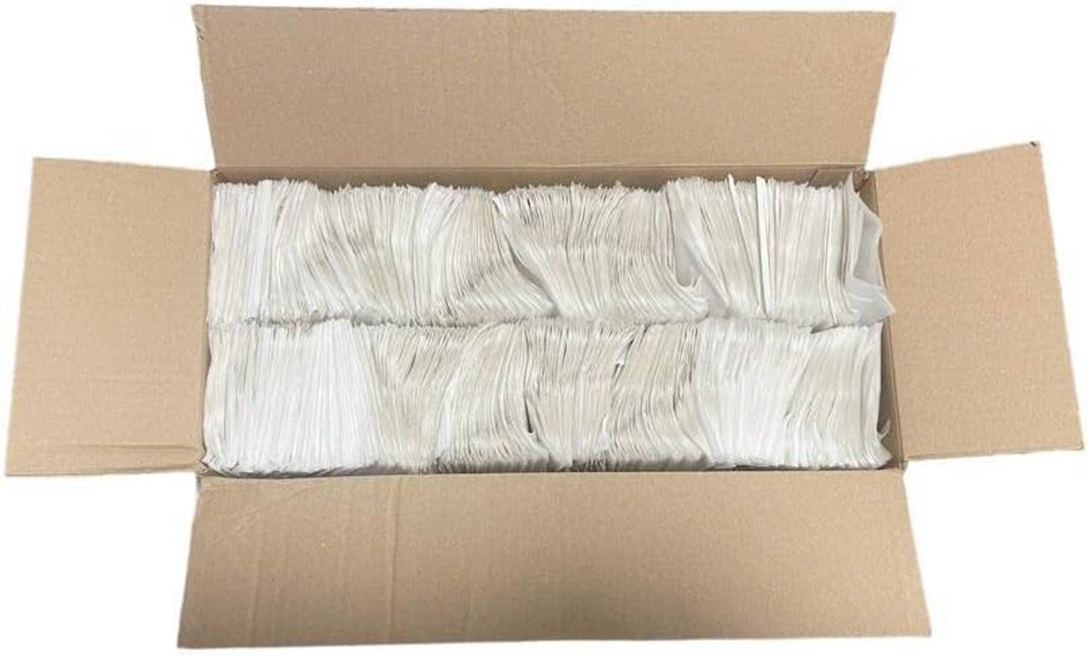 10000 Papieren Servetten Wit 17x17 cm voor Dispenser