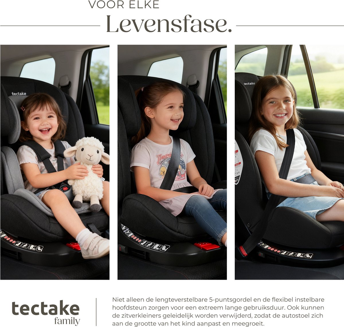 tectake Draaibare Autostoel i-Size 360° thumbnail 6