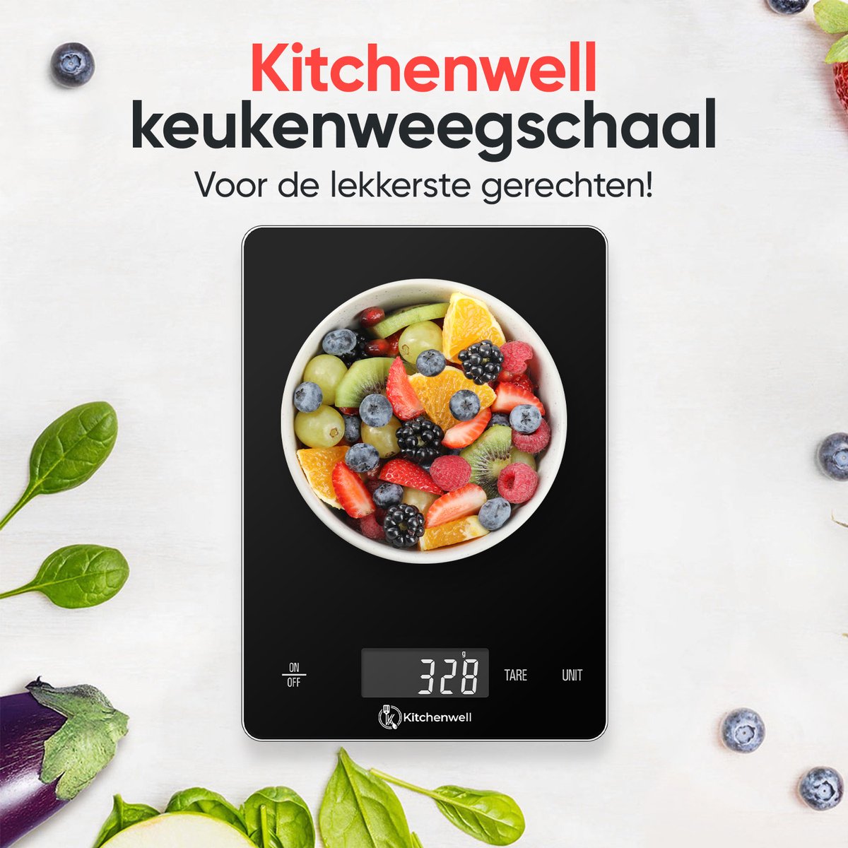 WMF Digitale Keukenweegschaal Weegschaal Tot Op De Gram Nauwkeurig Tarrafunctie 5kg Maximumgewicht K 8261173