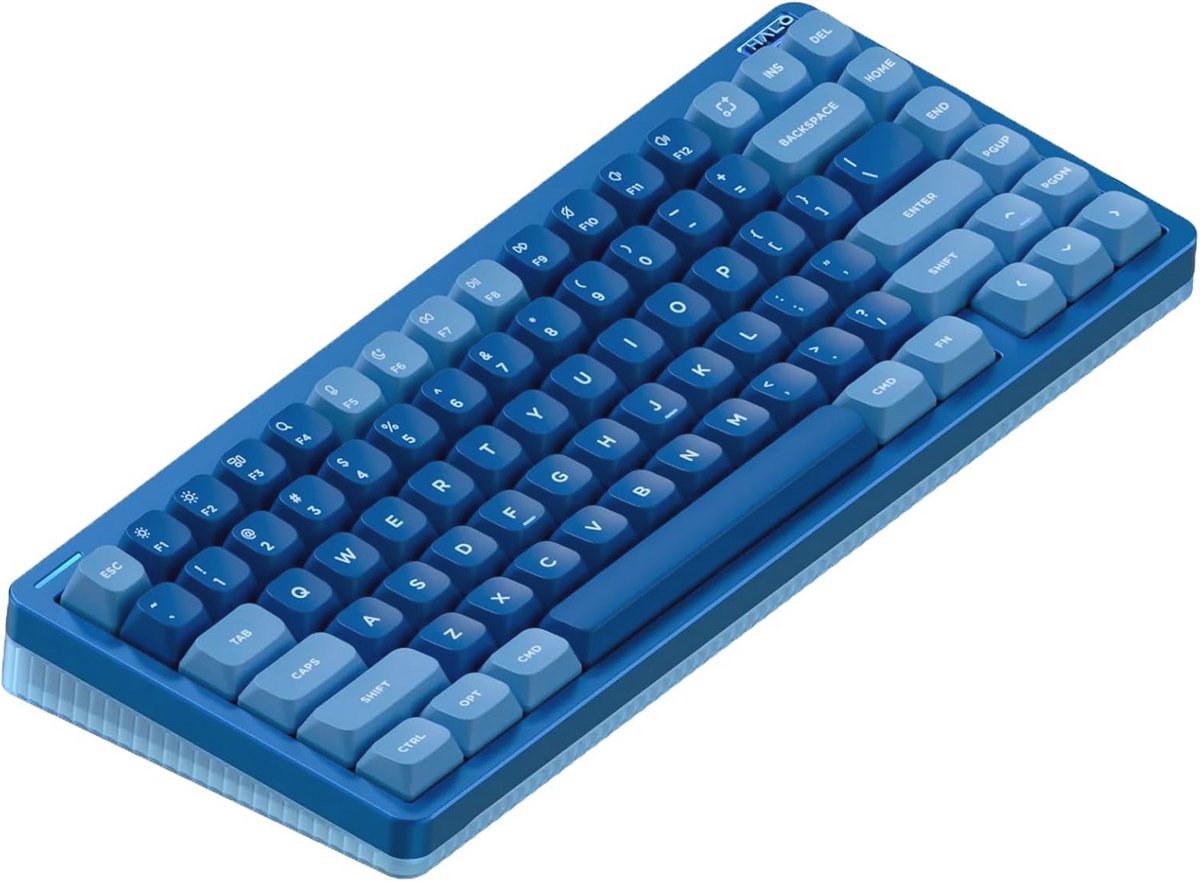 Draadloos Mechanisch Gaming Toetsenbord 75% - Hot Swappable, RGB LED, 83 Toetsen, Ondersteunt Bluetooth/2.4GHz/USB-C