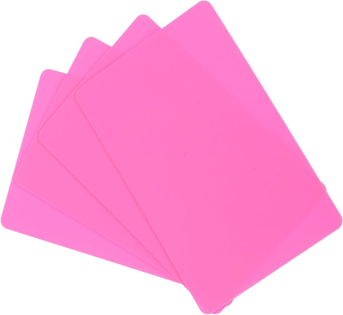Allecta - 20 mil PVC-kaarten, blanco, creditcards, kunststof, waterdicht, dubbelzijdig bedrukt - ID-badge-printers - roze afbeeldingen - 100 stuks