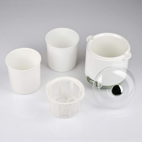 RVV® Yoghurtmaker - Yoghurtmakers - Wit - 19cm x 17cm x 22cm van Merkloos — afbeelding 4