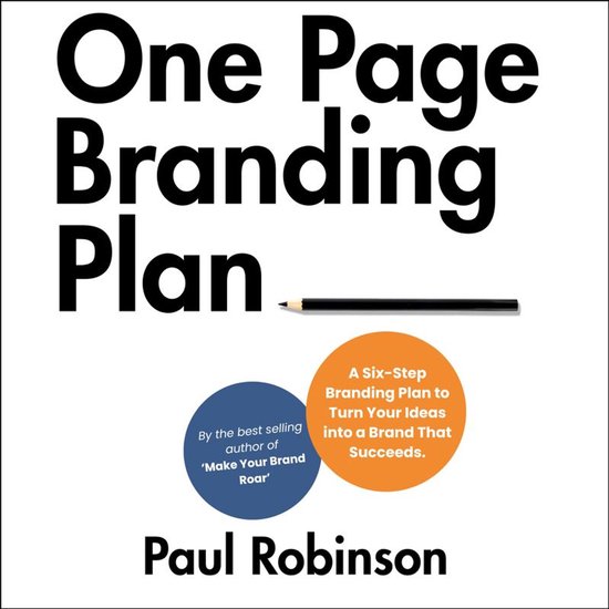 One Page Branding Plan - cover