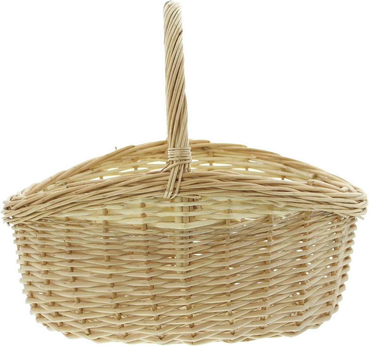 Witte Wicker Mand 43 x 37 x 18 cm