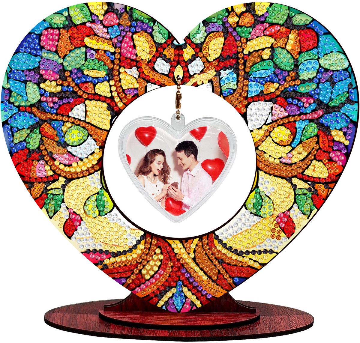 Fotolijstje hart - 211 - Boom - diamond painting - compleet pakket - Diamond painting by Wietske
