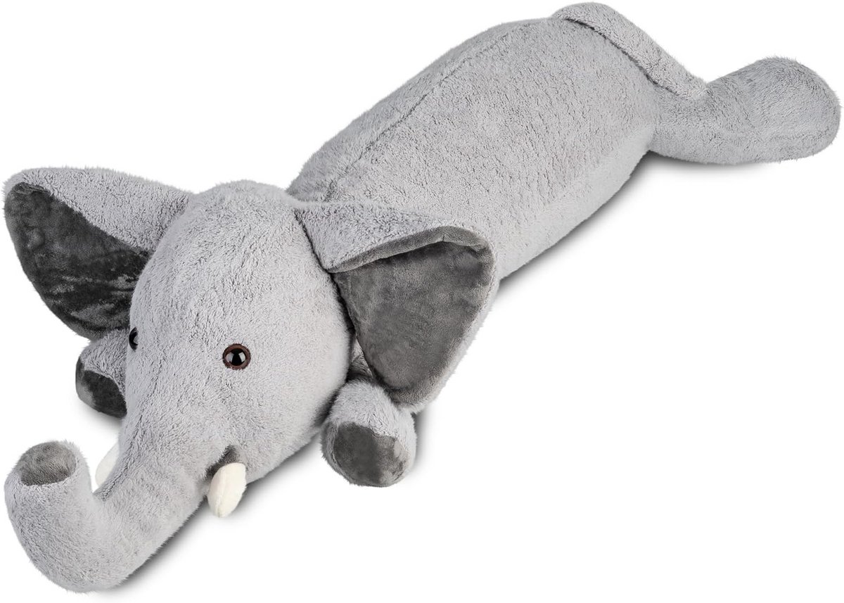 Zacht Olifant Knuffeldier en Steunkussen voor Kinderen