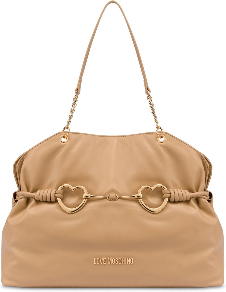 Dames Shoppertas Beige PU Leer - Stijlvolle Handtas