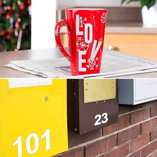 Plakletters en cijferstickers op breedte | Lettertype 9