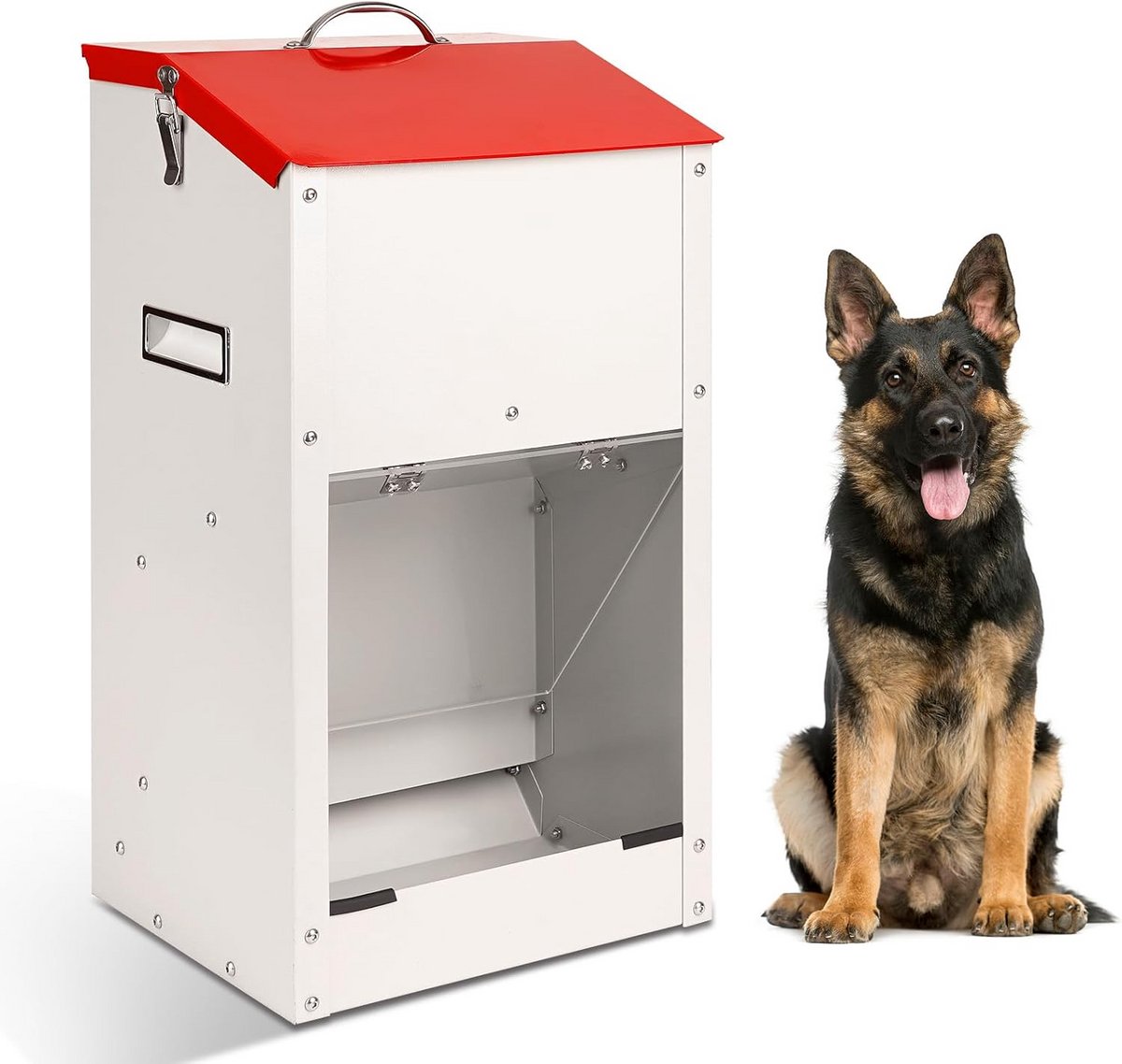 Automatische Hondenvoerdispenser Buiten Zwaartekracht 25 Pond