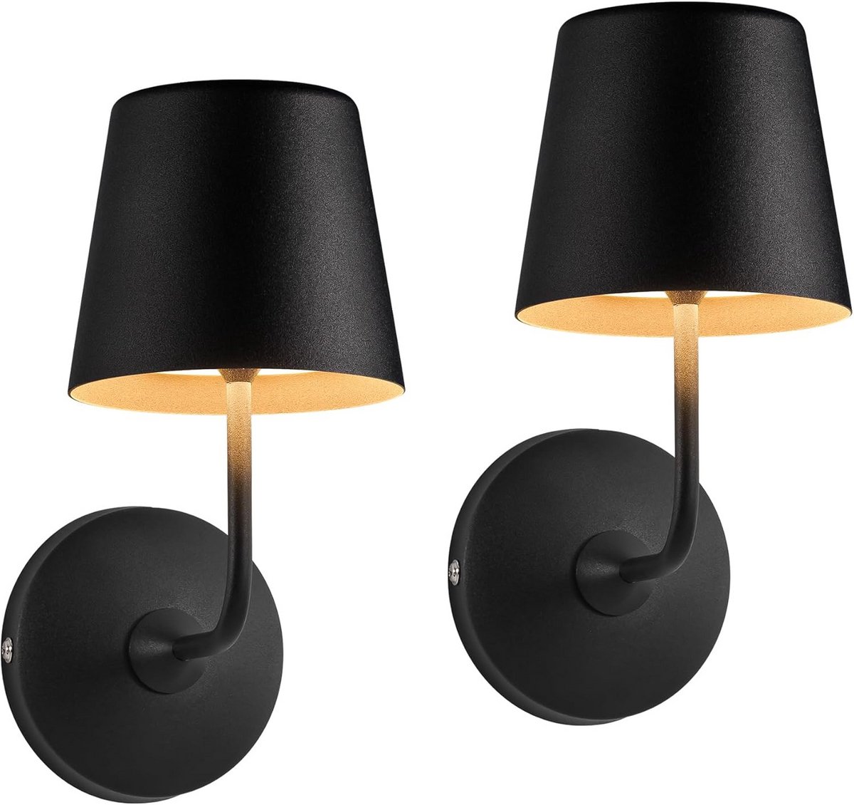 Dimbare Draadloze LED Wandlampen Set (2 stuks) - Oplaadbaar & Touch Control