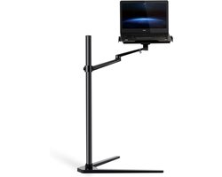 Universele 360º Draaibare en In Hoogte Verstelbare Laptop & Tablet Standaard voor Bed of Vloer (Zwart)