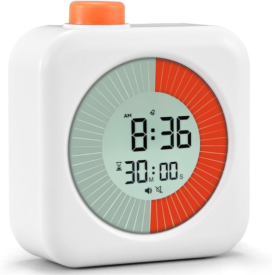 Kids Clock Timer | Oplaadbare Visuele Countdown Timer, Kids Clock Timer Niet-afleidende Time Management Tool voor School, Leren, Projecten, Keuken