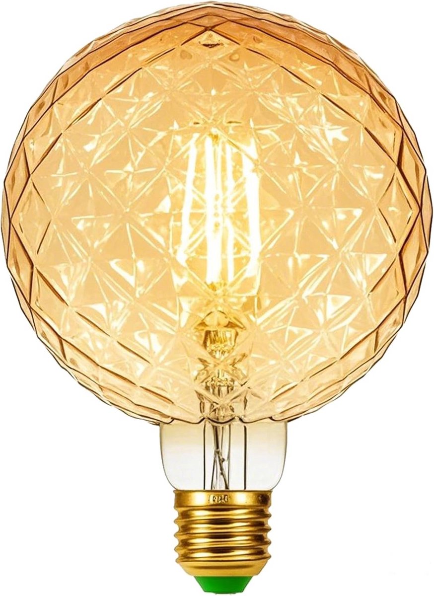 Grote Vintage LED Lamp E27 Warm Wit Kristallijn Glas 4W