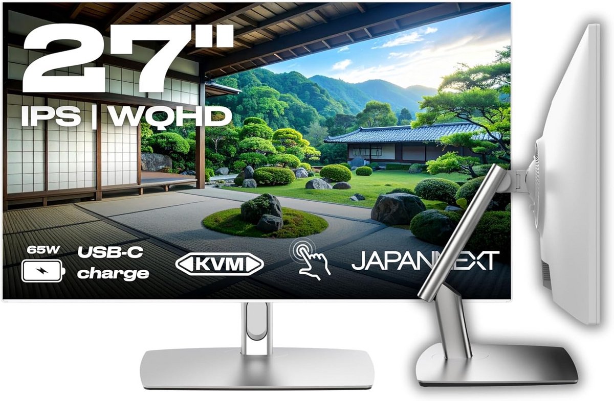 27 inch WQHD Touchscreen Monitor met Verstelbare Arm en USB-C Opladen