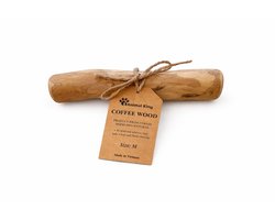 Koffieboom Kauwwortel Hond M - Harde Kauwsnack Hypoallergeen - Verminderd Tandplak - Animalking - Hondensnacks - Kauwstaaf - Kauwbot - Coffee Wood