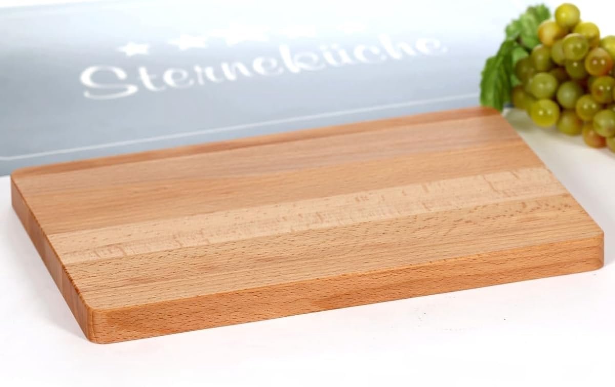 Stevige Houten Snijplank en Serveerplank van Beukenhout, 30x20 cm