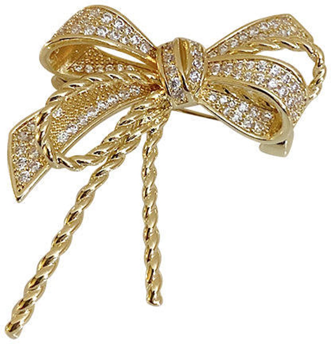 Strikbroche - Elegante Broche met Kristallen | Twinolo